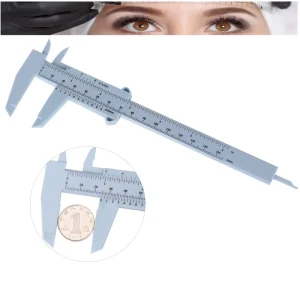 0-150mm Plastic Measuring Caliper Tattoo Ruler Gauge Plastic Ruler Accurate Measurement Tools Vernier Caliper