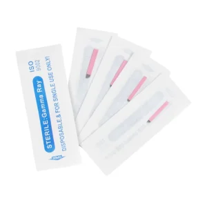 0.15mm Pink Embroidery Eyebrow Tattoo Handmade Needle Blades