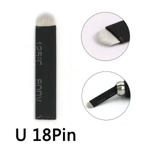 0.18mm 16F Gamma Rays Microblading Needles Eyebrow Tattoo Tebori Blade for Training Supplies