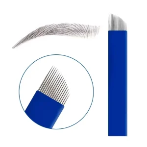 0.18mm 18U Private Label PMU Tattoo Needles U Shape Microblading Needles Supplies