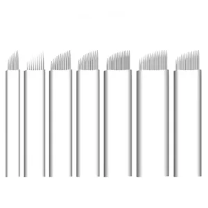 0.20mm 0.25mm 7F 9F 11F 12F 14F 16F 18F 18U 14Z Microblading Needle Eyebrow Tattoo Manual Pen