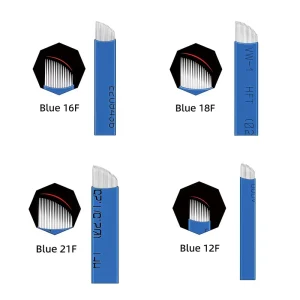 0.20mm Blue Microblading Needle Permanent Makeup Tattoo Microblading Pen Needle