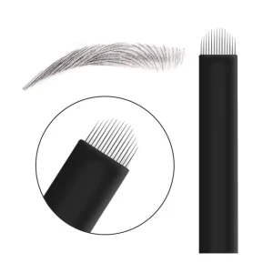 Manufacturer Supply Sharp and Flexible Eyebrow Microblading Tattoo Needles Blades for Manual Pen