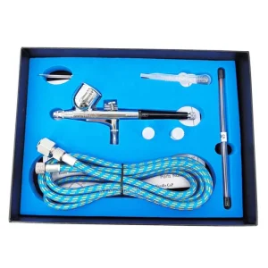 0.2mm 0.3mm 0.4mm Three Nozzle Set Cake Decorating Nail Handicrafts Manicure Model Make up Art DIY 130 Airbrush Mini Spray Gun