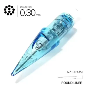 0.30mm Stainless Steel Permanent Tattoo Needle Professional Disposable Smooth 3RL Tattoo Cartridge for Artists Body Art