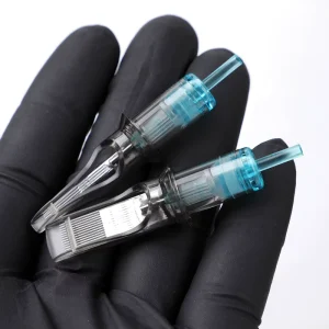 0.35mm Disposable Tattoo Needles Round Shader Cartridges for Eyebrow Body Art 316 Stainless Steel