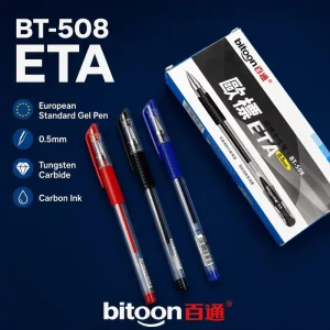 0.5mm Gel Pen Black Red Signature Custom Logo Promotional School Office Stationery Smooth Writing Bulk Supplies