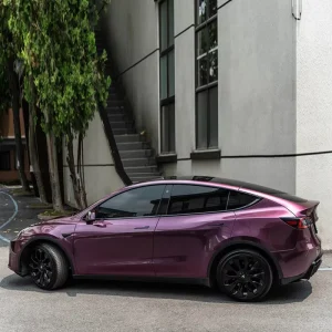 1.52*17metre PET Gloss Siberian Purple Car Wrap Custom Car Wrap Vinyl
