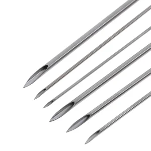 10-50Pcs/Set Disposable Stainless Steel Tattoo Piercing Needles 12g/14g/16g/18g/20g Navel Nipple Ear Lip Kit for Party Use