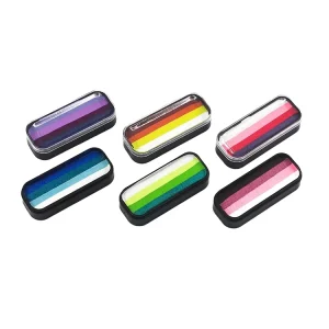 10 Colors Single Row Split Cake Face Paint Palette OEM Custom Logo Water Based One Stroke Kit for Kids Party