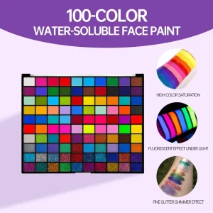 100 Color Natural Plant Glitter Metallic Shimmer Pearl Holographic Chrome CE Certified Children’s Customizable Colors Face