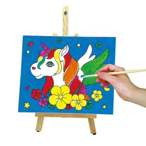 100% Custom TBC DIY Canvas Painting Set 12 Colors Acrylic Kids Art Studio Kits Educational Toys Best Crafts