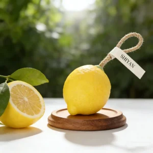 100% Natural Lemon Shaped Rope Soap Bar – Elevate Your Skincare Routine with Potent Tea Tree and Refreshing Lemon Essence