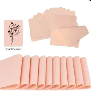 100% Pure Silicone Practice Skin Blank Fake Tattoo Skin Synthetic Leather for Microblading Makeup