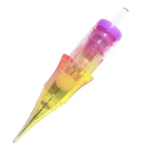 100+ Times Purchase Bicolor Dual Ink Cleaning Hole Membrane Silicone Tattoo Needle Cartridge for Eyebrow Needle