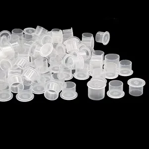 1000 PCS Disposable Plastic Tattoo Ink Cups Base Pigment Cups for Permanent Makeup Accessories Essential Supply for Tattoo Kits