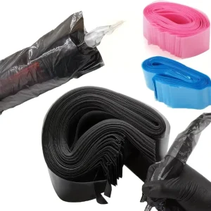 100Pcs Disposable Blue Plastic Tattoo Clip Cord Sleeves