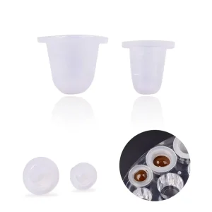 100Pcs Soft Microblading Tattoo Ink Cup Cup Pigment Silicone Holder Container S L for Needle Tattoo Accessory Supply
