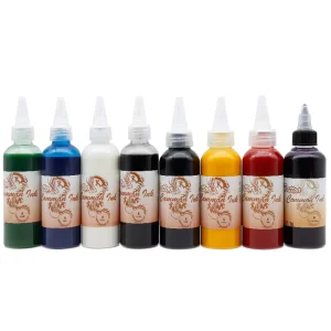 100ml Temporary Tattoos Ink Semi Permanent Airbrush Ink for Body Art Gloss Tint Paint Pigment