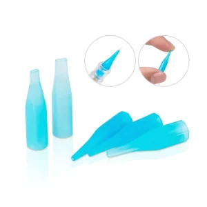 100pc/bag Disposable Tattoo Permanent Makeup Needle Tips Needle Hat 5 Size to Be Choose From Plastic Disposable Needle Cover