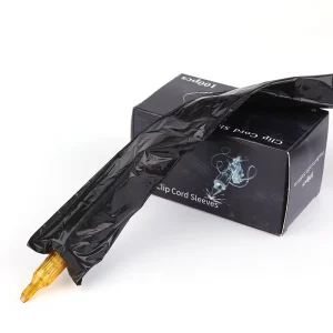 100pcs Box Disposable Plastic Black Clip Cord Bag Covers Tattoo Supply for Permanent Makeup Accessories