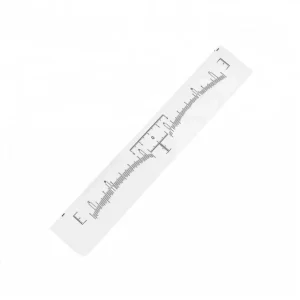 100pcs Disposable Soft Eyebrow Microblading Shaping Stencil Ruler Sticker Eyebrow Measurement Sticker Tools for Permanent Makeup