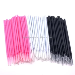 100pcs Private Label Long Tip Eyelash Micro Brush for Eyelash Extension Microblading Tattoo with High Quality