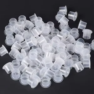 100pcs Soft Disposable U-Shaped Silicone Tattoo Ink Cups Microblading Pigment Cup Permanent Makeup Accessories S/L Model