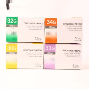 100pcs Tattoo Piercing Needles 4 6 8 13mm 1.5mm 2.5mm 30G 31G 32G 34G Painless Small Superfine Beauty Needle Eyelid Tool Parts