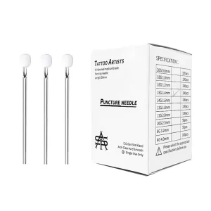 100pcs box 10 12 14 16 18 20G 316 Stainless Steel CE ISO Certified Disposable Puncture Tattoo Piercing Needles Ear Accept