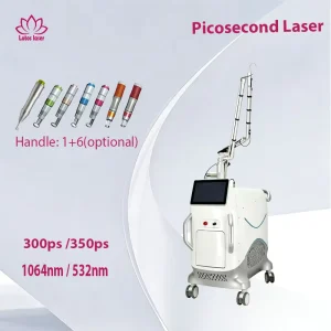1064/532nm 300ps 350ps Truly Picosecond Laser Q-Switched Laser Machine for Freckles Sun Spots Melasma Removal for Commercial Use