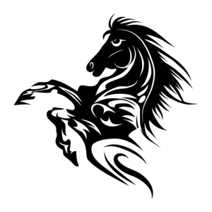 10CM*15CM Modified Full Arm Animal Finger Tattoo Sticker Black