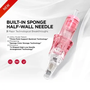 10PCS Box Professional Diamond PMU MTS Permanent Eyebrow Lip Tattoo Needle Cartridges Stainless Steel Disposable