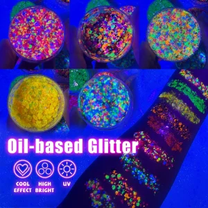 10g Glitter Sequins Soak-Off UV Gel Varnish for Body Face Painting Supplies