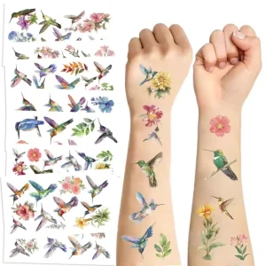 10pcs Cross-border Cute Bird Series Patterns Tattoo Stickers Waterproof Suitable for Festival Parties Gatherings
