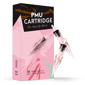 10pcs Pack Universal Tattoo Cartridge Needle High Resilience Disposable Needle with Soft Membrane for PMU and Tattoo Artist