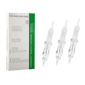 10pcs Permanent Makeup Needles Tattoo Cartridges Eyebrow Eyeliner Lip Microblading for PMU & SMP Rotary PMU Machines