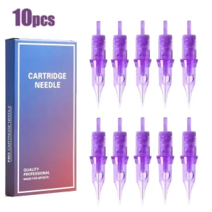 10pcs box Disposable Sterile Microblading Eyebrow Tattoo Needle Embroidery Permanent Makeup Machine Cartridge Needles