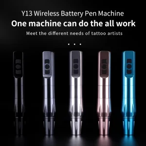 11000747 Professional Electric Rotary Tattoo Gun Pen Permanent Stainless Steel Disposable Cartridge Coreless Motor