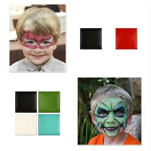 12 Color Body and Face Paint Palette for Festivals Halloween Parties Quality Safe Clown Makeup