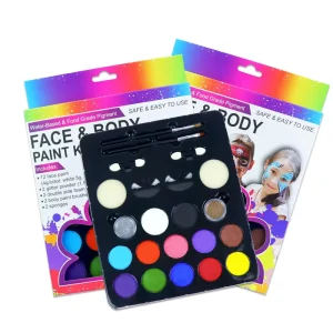 12 Color DIY Body Painting Kit Private Logo Oil Based Vegan Makeup for Kids and Adults Washable Christmas Gift GP Art Supply