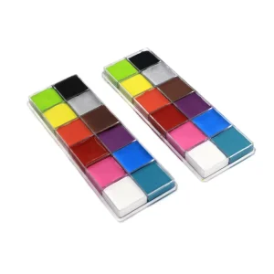 12 Color Face and Body Paint Body Art Painting Set With Brush Oil Based Face Paint Party Fancy Make up Cosplay Palette