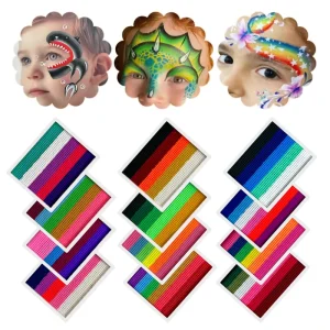 12 Color Rainbow Cosplay Party Water Based Face Body Painting Washable Split Cake Face Body Paint