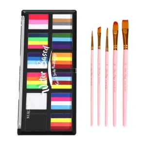 12-Color Tattoo Face and Body Paint Water Activated Oil Painting Kit for Party and Body Makeup for Art Paints