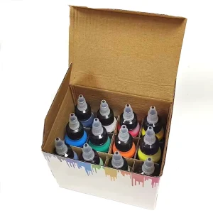 12 Colors 30ML Water Based Acrylic Leather Shoe Airbrush Paint Kit for Artists, Beginners,and Students