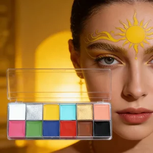 12 Colors Adult Body Art Kit Oil Face Paint for Body Painting Supplies for Festivals