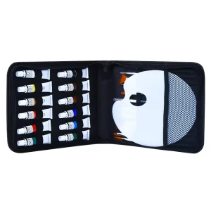 12 Colors Artist Acrylic Paint Drawing Brush