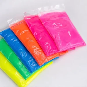12 Colors Neon Fluorescent Pigment Powder Solvent Water Based for Paint Resin Slime Art Plastic Toy