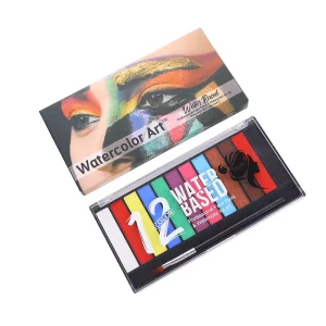 12 Colors Non-Toxic Water-Based Face Body Paint Body Painting Supplies