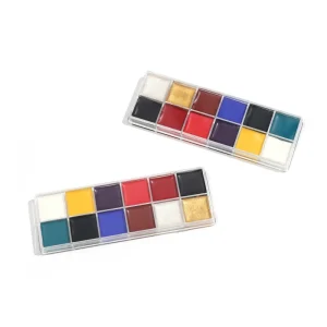 12 Colors Safe and Non toxic Washable Face Body Paint for Halloween Party Face Body Paint